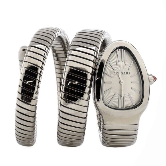 Bvlgari Jewelry - Bvlgari Serpenti Tubogas Double Spiral Quartz Watch Stainless Steel 23 -